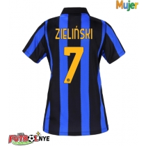 Camiseta Inter Milan Piotr Zielinski #7 Primera Equipación para mujer 2026-27 manga corta